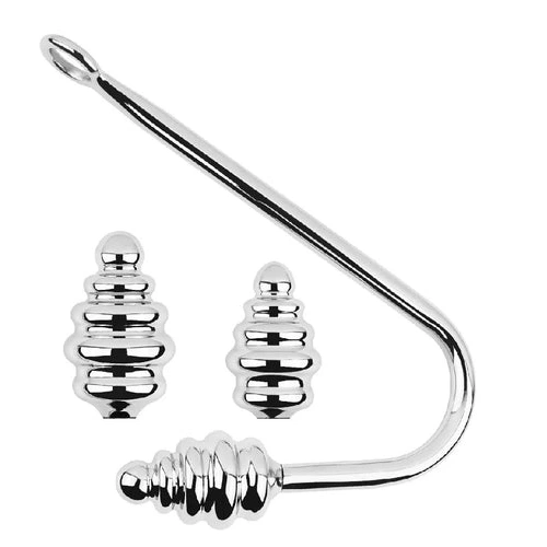 8826 Anal GreatBenefit Set Screw-in Hook Ribbed 0730